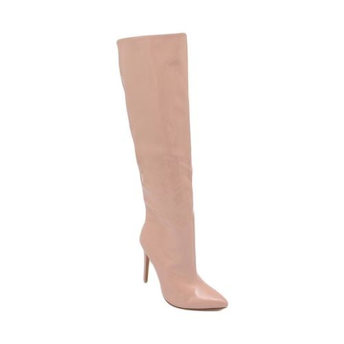 Stivali Stivale alto donna nude ecopelle lucida effetto calzino c - Malu Shoes - Modalova