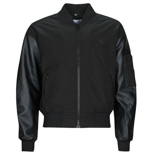 Giubbotto FAUX LEATHER BOMBER JACKET - Calvin Klein Jeans - Modalova