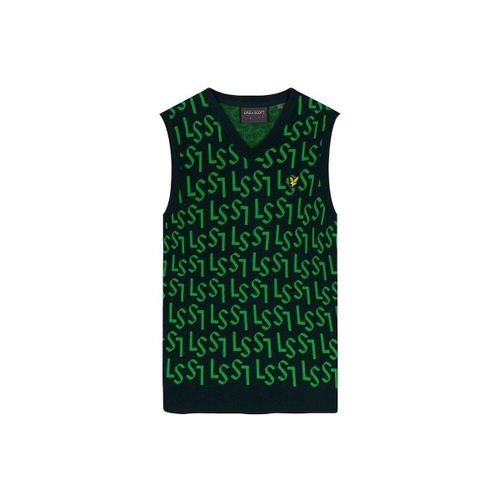 Maglione Pull col V sans manches Monogram - Lyle & Scott - Modalova