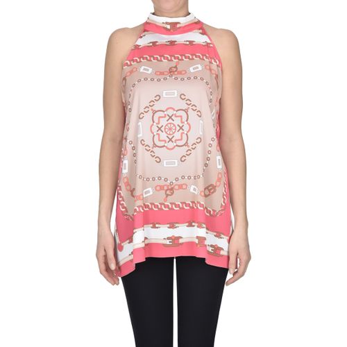 Top Top in satin stampato TPT00005118AE - D.exterior - Modalova
