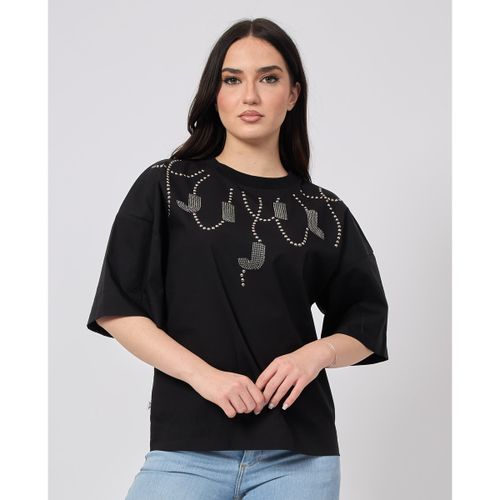 T-shirt & Polo T-shirt donna con fantasia a strass - Jijil - Modalova