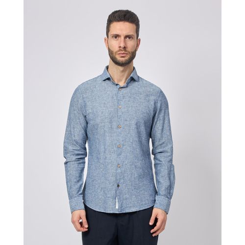 Camicia a maniche lunghe Camicia uomo collo alla francese - Yes Zee - Modalova