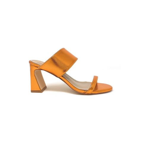 Sandali sandali sabot in pelle arancio G41 01N - Francescomilano - Modalova