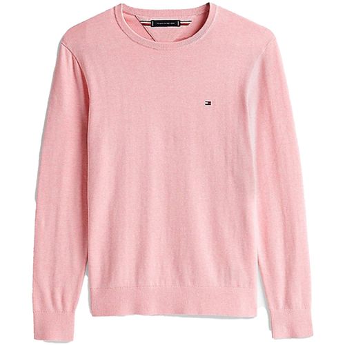 Maglione Pullover con logo ricamato - Tommy hilfiger - Modalova