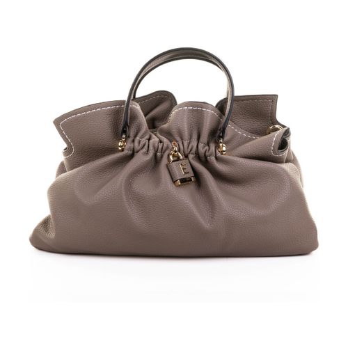 Borsette Borsa doppio manico Tote Octavia tortora in pelle - Ermanno Scervino - Modalova