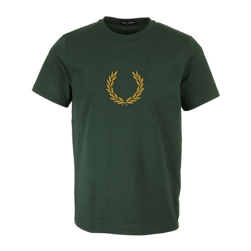 T-shirt Textured Laurel Wreath Tee Shirt - Fred perry - Modalova