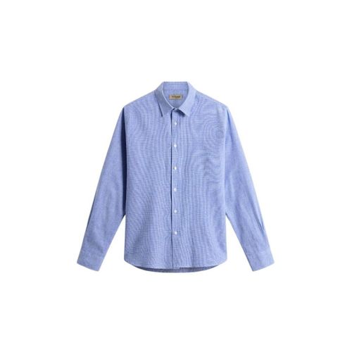 Camicia a maniche lunghe Camicia Linen Cotton Uomo Pied De Poule - Woolrich - Modalova