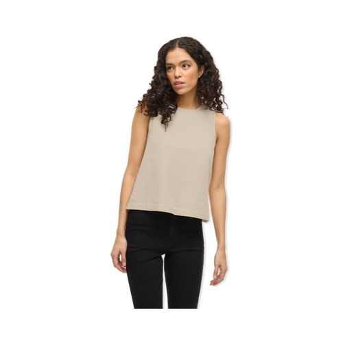 Camicetta Top Lania Short - Feather Gray - Vila - Modalova