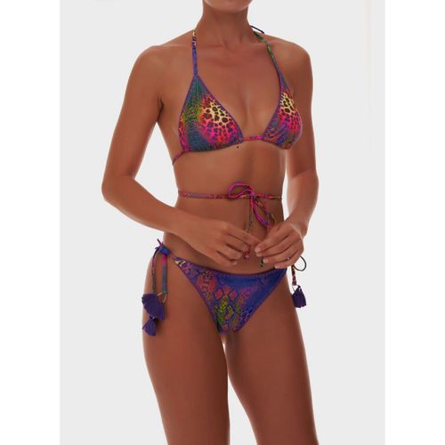 Costume a due pezzi COSTUME BIKINI LACCI ANIMALIER - Y-E-S - Modalova
