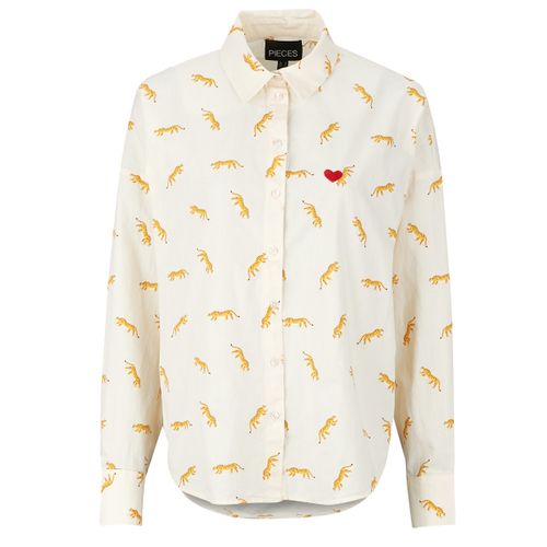 Camicia PCJANNA LS LOOSE AOP - Pieces - Modalova