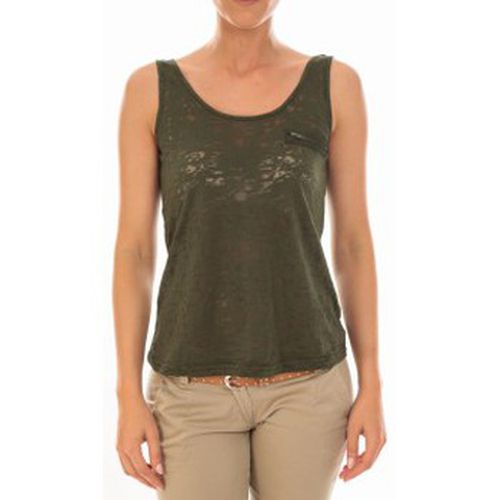 Camicetta TOP ALMA SL TANK Kombu Green/DTM ZIPPER - Vero moda - Modalova