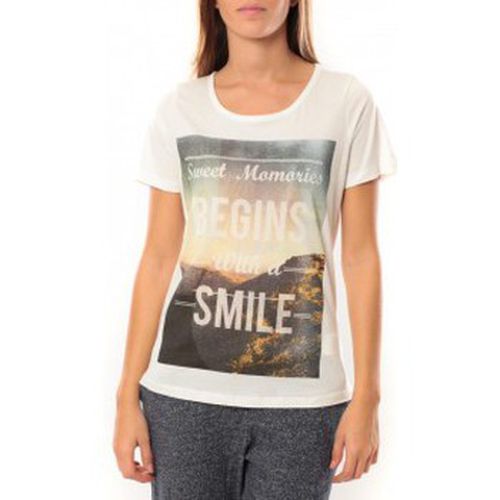 T-shirt Grafic girl s/s Top Box it 10101116 Blanc - Vero moda - Modalova