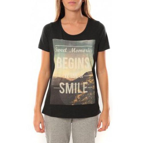 T-shirt Grafic girl s/s Top Box it 10101116 Noir - Vero moda - Modalova