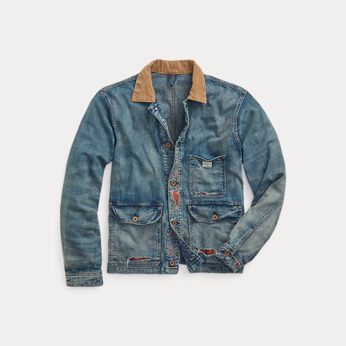 RRL by Ralph Lauren Hitching Fleece-Denim Ranch Jacket Hitching