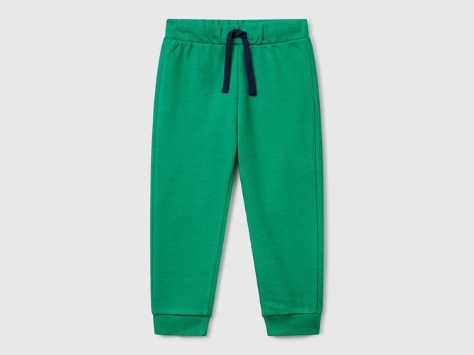 Benetton, Pantalon En Coton Avec Logo, Taille: 12-18, Vert, Enfants - United Colors of Benetton - Modalova