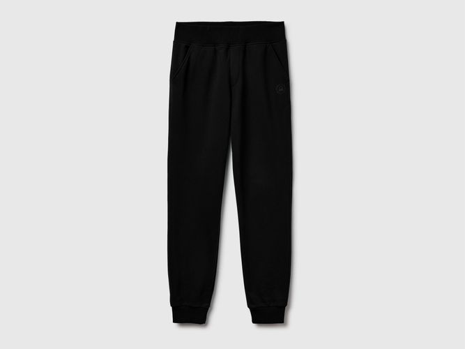 Benetton, Pantalon De Jogging En Molleton De Coton Mélangé, Taille: L, Noir - United Colors of Benetton - Modalova