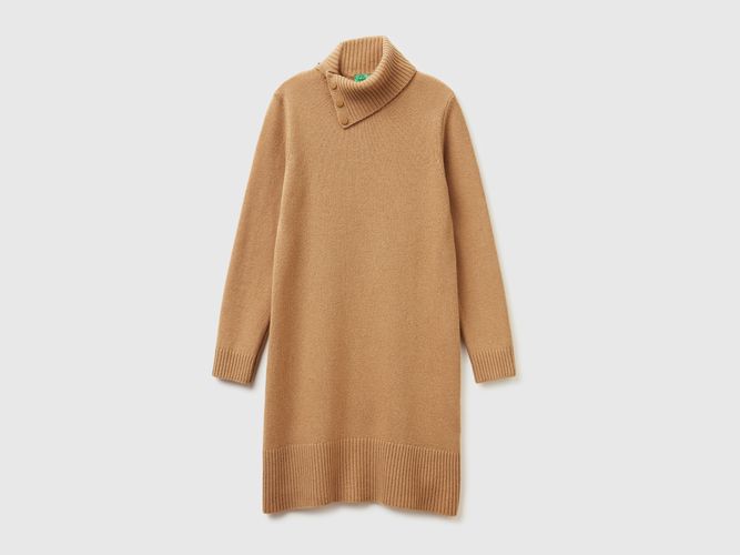 Benetton, Robe Midi En Laine Mélangée, Taille: L, - United Colors of Benetton - Modalova