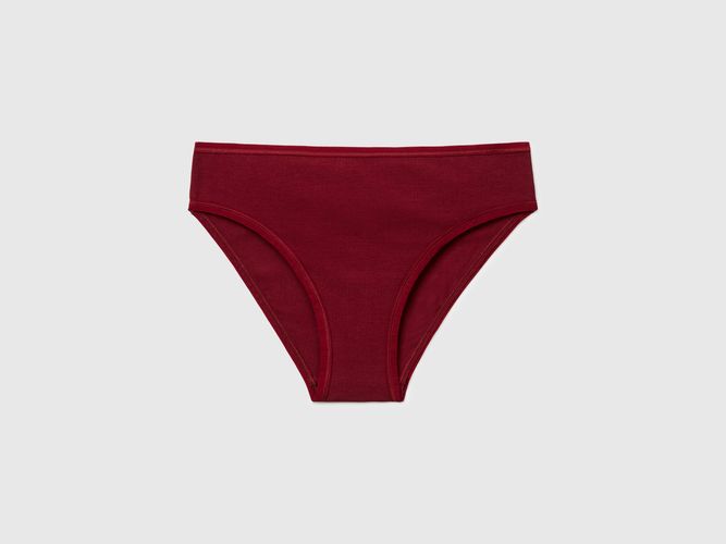 Benetton, Slip En Coton Extensible, Taille: L, Bordeaux - United Colors of Benetton - Modalova