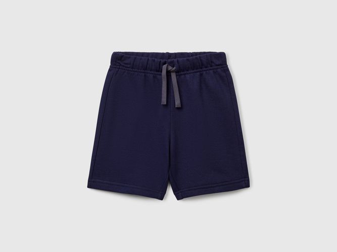 Benetton, Bermuda En Molleton De Coton, Taille: 12-18, Bleu Foncé, Enfants - United Colors of Benetton - Modalova