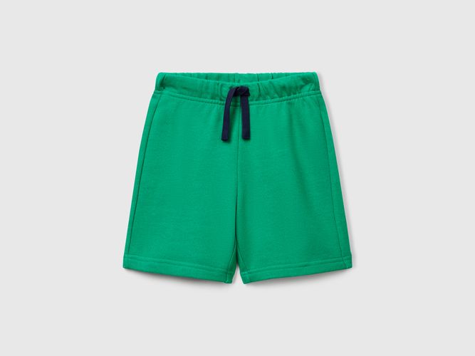 Benetton, Bermuda En Molleton De Coton, Taille: 12-18, Vert, Enfants - United Colors of Benetton - Modalova