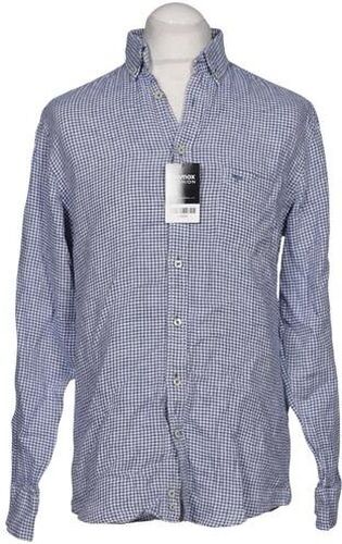 Herren Hemd, blau, Gr. 39, Leinen - Second Hand - Fynch Hatton - Modalova