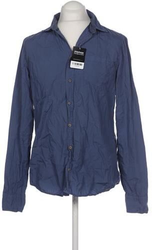 Herren Hemd, marineblau, Gr. L, Baumwolle - Second Hand - Pull & Bear - Modalova