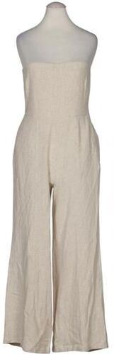 Damen Jumpsuit/Overall, beige, Gr. EU 36, Elasthan, Leinen, Synthetik, Viskose - Second Hand - 4th Reckless - Modalova