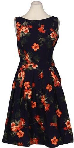 Damen Kleid, marineblau, Gr. XS, Baumwolle - Second Hand - aprico - Modalova