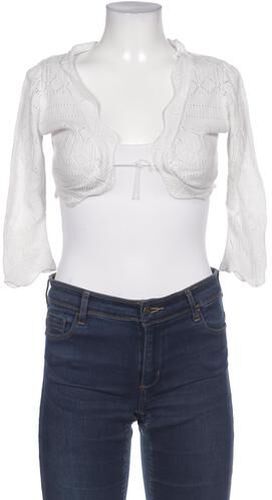 Damen Strickjacke, weiß, Gr. M, Viskose - Second Hand - Cream - Modalova