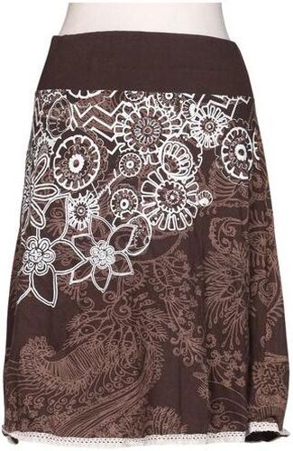 Damen Rock, braun, Gr. XS, Baumwolle - Second Hand - Desigual - Modalova