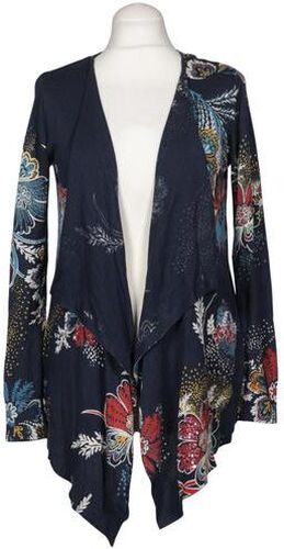 Damen Strickjacke, marineblau, Gr. M, Baumwolle, Viskose - Second Hand - Desigual - Modalova