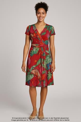 Damen Kleid, mehrfarbig, Gr. S, Elasthan, Viskose - Second Hand - Ellen Eisemann - Modalova