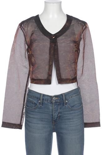 Damen Bluse, braun, Gr. EU 36, Synthetik - Second Hand - Foxs - Modalova