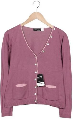 Damen Strickjacke, flieder, Gr. EU 38, Baumwolle - Second Hand - heine - Modalova
