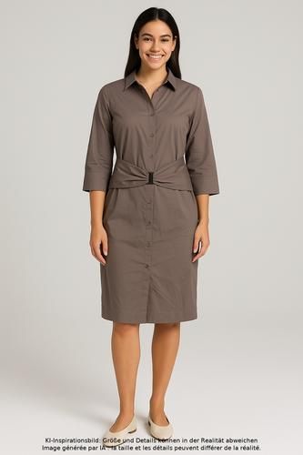 Damen Kleid, grau, Gr. EU 38, Elasthan, Baumwolle - Second Hand - van Laack - Modalova