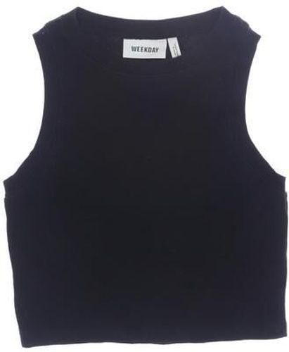 Damen Top, schwarz, Gr. S, Elasthan, Baumwolle - Second Hand - Weekday - Modalova