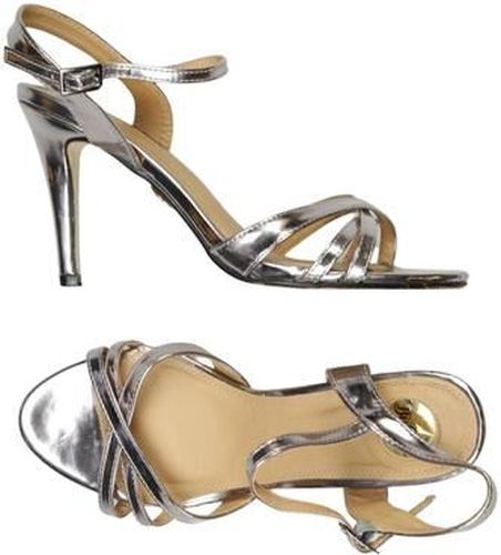 Damen Sandale, silber, Gr. EU 40 - Second Hand - Buffalo LONDON - Modalova