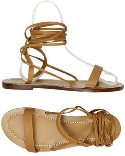 Damen Sandale, braun, Gr. EU 38, Leder - Second Hand - Closed - Modalova