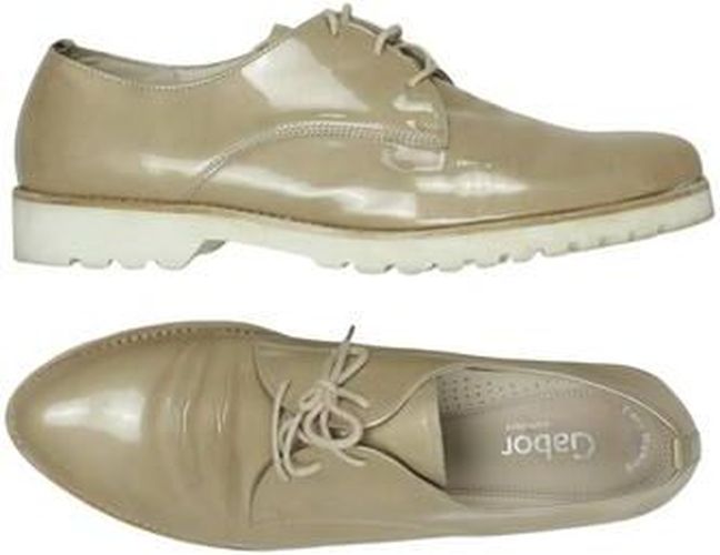 Damen Halbschuh, beige, Gr. EU 42.5 (UK 8.5), Leder - Second Hand - Gabor - Modalova