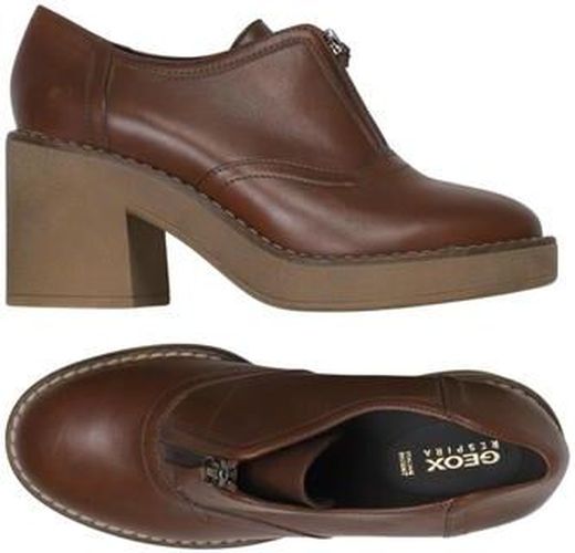 Damen Halbschuh, braun, Gr. EU 39, Leder - Second Hand - Geox - Modalova