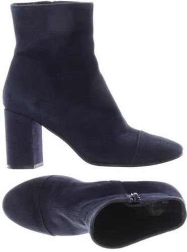 Damen Stiefelette, marineblau, Gr. EU 37, Leder - Second Hand - Hallhuber - Modalova