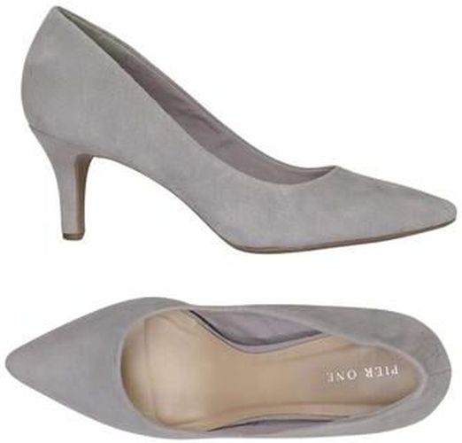 Damen Pumps, grau, Gr. EU 38, Leder - Second Hand - Pier One - Modalova