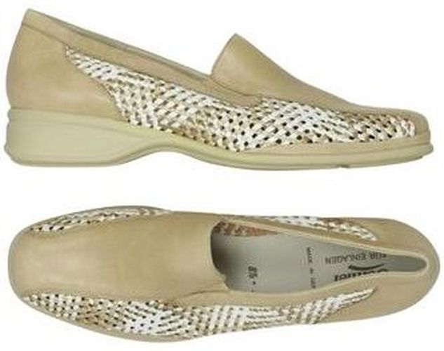 Damen Halbschuh, beige, Gr. EU 42.5 (UK 8.5), Leder - Second Hand - Semler - Modalova