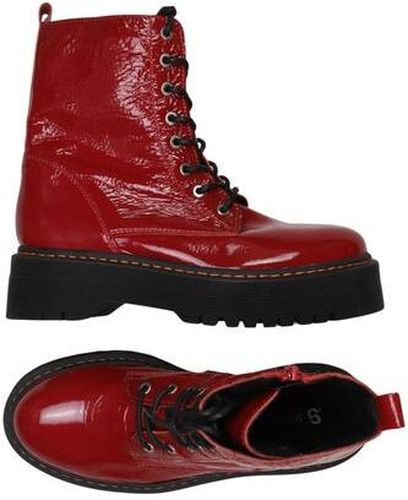 Damen Stiefelette, rot, Gr. EU 40, Leder - Second Hand - Sommerkind - Modalova