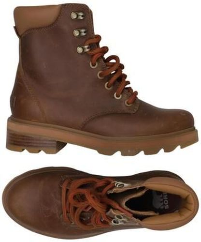 Damen Stiefelette, braun, Gr. EU 38, Leder - Second Hand - Sorel - Modalova