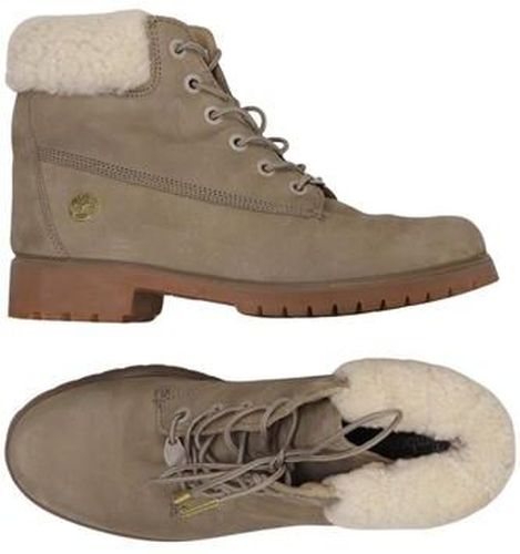 Damen Stiefelette, beige, Gr. EU 39, Leder - Second Hand - Timberland - Modalova