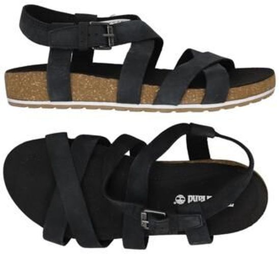 Damen Sandale, marineblau, Gr. EU 38, Leder - Second Hand - Timberland - Modalova