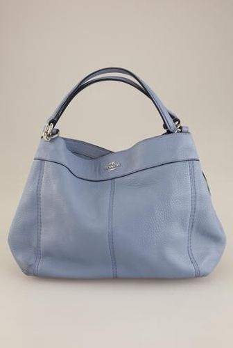 Damen Handtasche, hellblau, Leder - Second Hand - Coach - Modalova