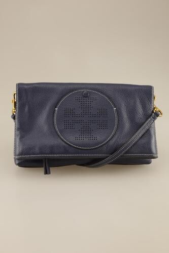 Damen Handtasche, marineblau, Leder - Second Hand - Tory burch - Modalova