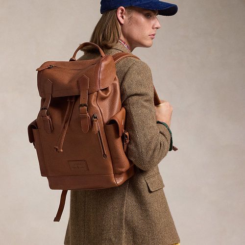 Pebbled Leather Backpack - Polo Ralph Lauren - Modalova